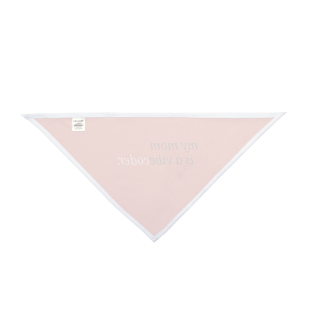"My Mom Is a Vibe Coder" Pet Bandana | Funny Dog & Cat Developer Accessory
