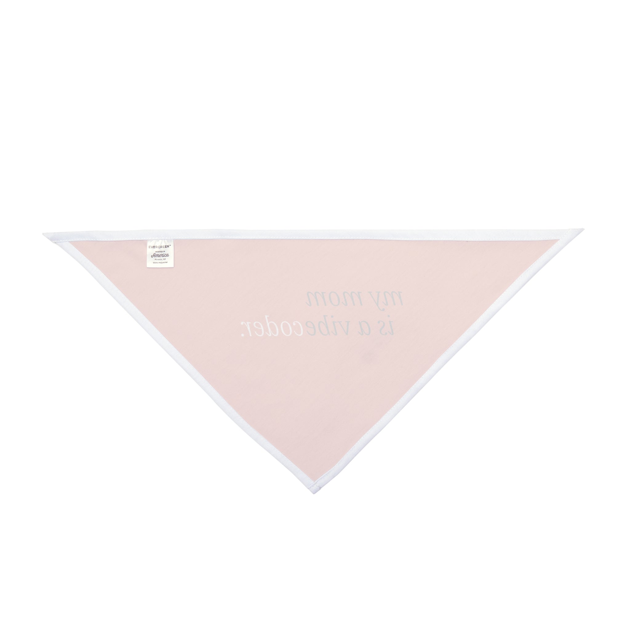 "My Mom Is a Vibe Coder" Pet Bandana | Funny Dog & Cat Developer Accessory