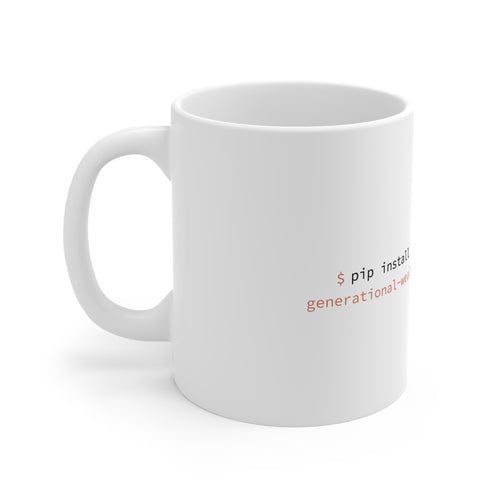 "$ pip install generational-wealth" Mug | AI Developer Humor Mug